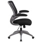 Mid-Back Black Mesh Swivel Ergonomic Task Office Chair with Gray Frame and Flip-Up Arms [BL-ZP-8805-BK-GG] A-Z Store Nadia