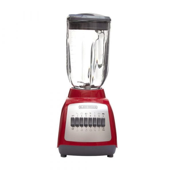 BLACK & DECKER 10 SPEED BLENDER GLASS JAR 550W RED - BLBD210GR Pie's Variety Store