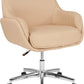 Rochelle Home and Office Upholstered Mid-Back Chair in Beige Fabric [BT-1172-BGE-F-GG] A-Z Store Nadia