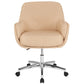 Rochelle Home and Office Upholstered Mid-Back Chair in Beige Fabric [BT-1172-BGE-F-GG] A-Z Store Nadia