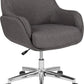 Rochelle Home and Office Upholstered Mid-Back Chair in Beige Fabric [BT-1172-BGE-F-GG] A-Z Store Nadia