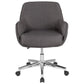 Rochelle Home and Office Upholstered Mid-Back Chair in Beige Fabric [BT-1172-BGE-F-GG] A-Z Store Nadia