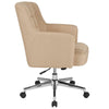 Laone Home and Office Upholstered Mid-Back Chair in Beige Fabric [BT-1176-BGE-F-GG]