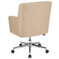 Laone Home and Office Upholstered Mid-Back Chair in Beige Fabric [BT-1176-BGE-F-GG] A-Z Store Nadia