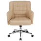 Laone Home and Office Upholstered Mid-Back Chair in Beige Fabric [BT-1176-BGE-F-GG] A-Z Store Nadia