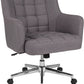 Laone Home and Office Upholstered Mid-Back Chair in Beige Fabric [BT-1176-BGE-F-GG] A-Z Store Nadia