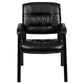 Black LeatherSoft Antimicrobial / Antibacterial Medical Side Chair with Black Metal Frame [BT-1404-ANTI-BK-GG] A-Z Store Nadia