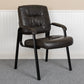 Black LeatherSoft Antimicrobial / Antibacterial Medical Side Chair with Black Metal Frame [BT-1404-ANTI-BK-GG] A-Z Store Nadia