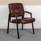 Black LeatherSoft Antimicrobial / Antibacterial Medical Side Chair with Black Metal Frame [BT-1404-ANTI-BK-GG] A-Z Store Nadia