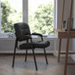 Brown LeatherSoft Executive Side Reception Chair with Black Metal Frame [BT-1404-BN-GG] A-Z Store Nadia
