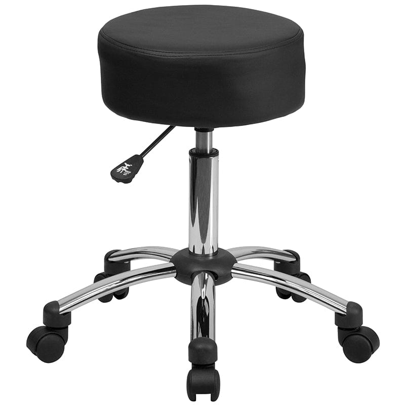 Medical Ergonomic Stool with Chrome Base [BT-191-1-GG] A-Z Store Nadia