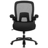 Big & Tall Office Chair | Black Mesh Executive Swivel Office Chair with Lumbar and Back Support and Wheels [BT-20180-GG]