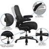 Big & Tall Office Chair | Black Mesh Executive Swivel Office Chair with Lumbar and Back Support and Wheels [BT-20180-GG]