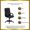 High Back Black Leather Executive Swivel Office Chair with Arms [BT-238-BK-GG]