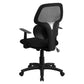 Mid-Back Black Mesh Swivel Task Office Chair with Flexible Dual Lumbar Support and Arms [BT-2755-BK-GG] Fl Furniture