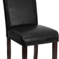 Black LeatherSoft Parsons Chair - BT-350-BK-LEA-023-GG A-Z Store Nadia
