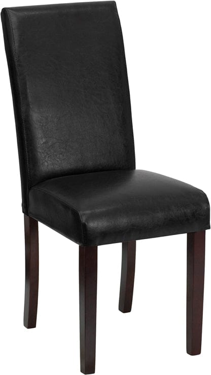 Black LeatherSoft Parsons Chair - BT-350-BK-LEA-023-GG A-Z Store Nadia