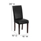 Black LeatherSoft Parsons Chair - BT-350-BK-LEA-023-GG A-Z Store Nadia