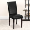 Black LeatherSoft Parsons Chair - BT-350-BK-LEA-023-GG