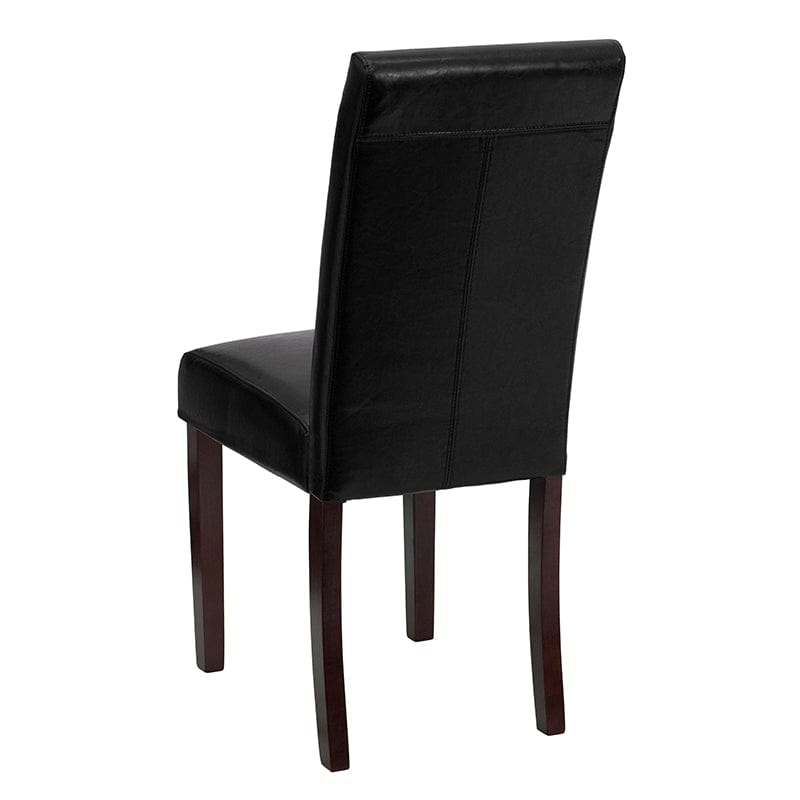 Black LeatherSoft Parsons Chair - BT-350-BK-LEA-023-GG A-Z Store Nadia