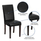 Black LeatherSoft Parsons Chair - BT-350-BK-LEA-023-GG A-Z Store Nadia