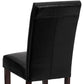 Black LeatherSoft Parsons Chair - BT-350-BK-LEA-023-GG A-Z Store Nadia