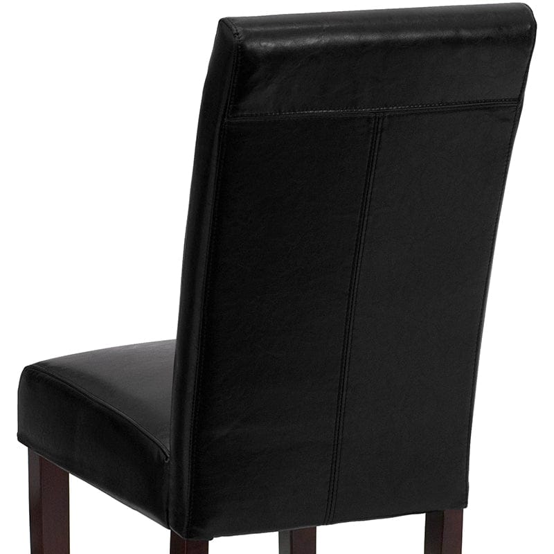 Black LeatherSoft Parsons Chair - BT-350-BK-LEA-023-GG A-Z Store Nadia