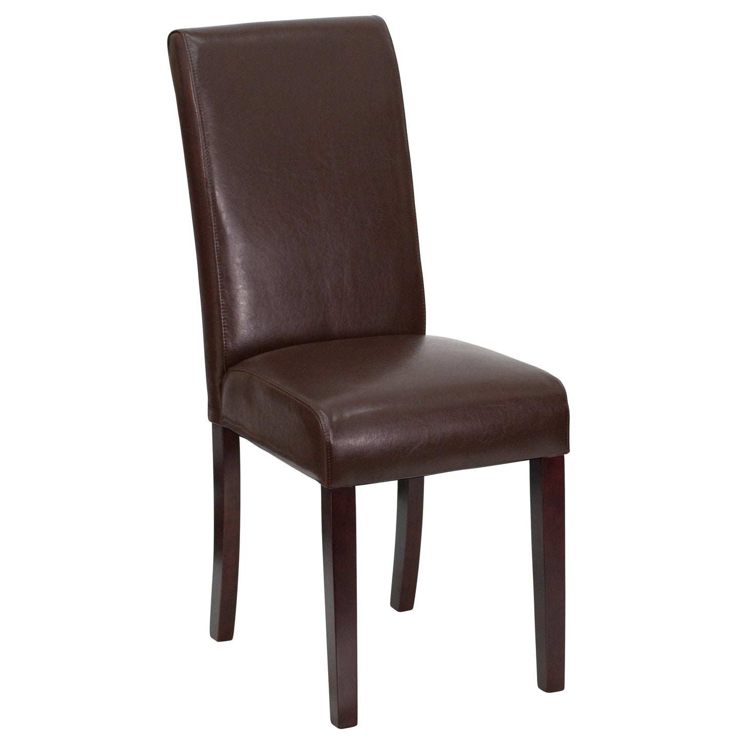 Black LeatherSoft Parsons Chair - BT-350-BK-LEA-023-GG A-Z Store Nadia