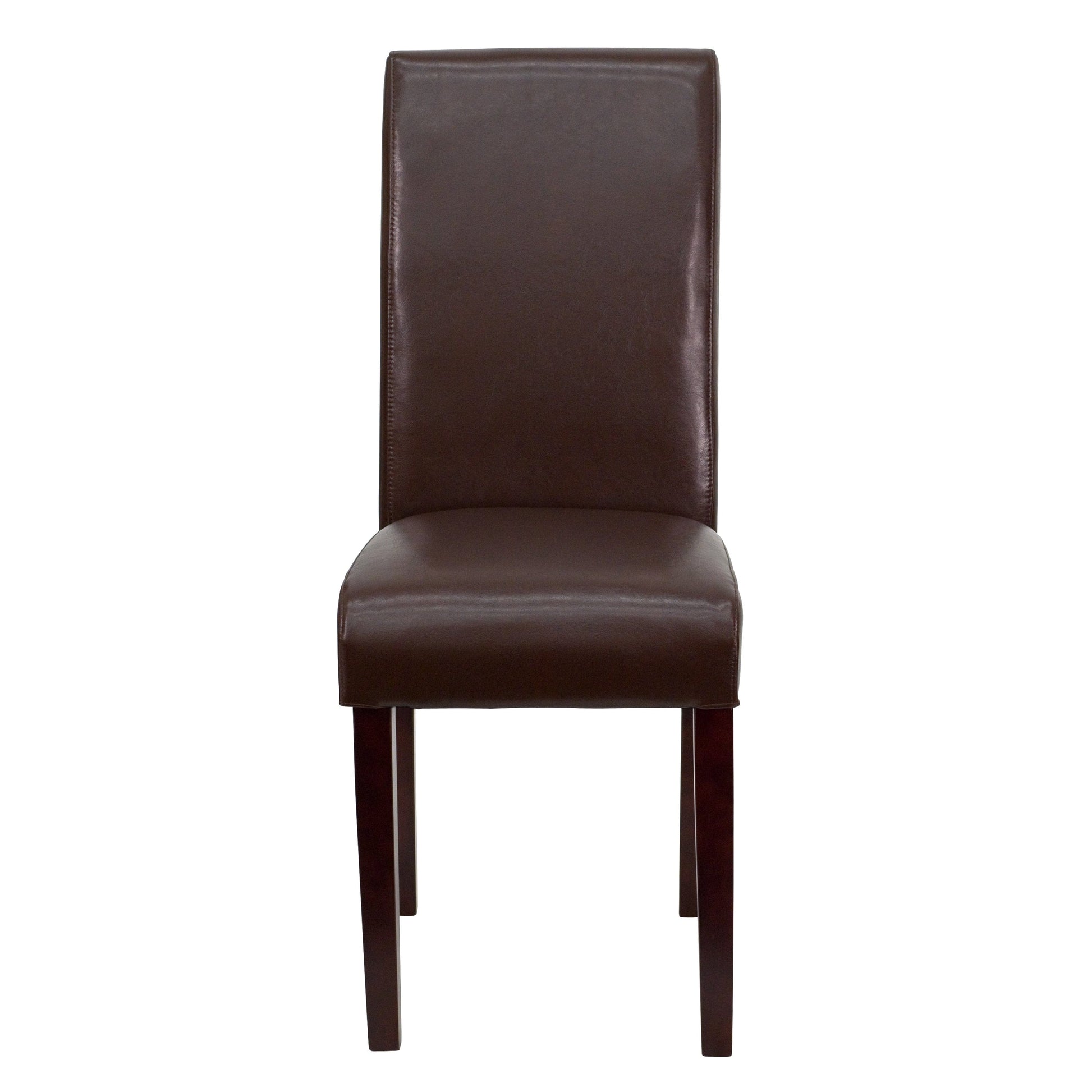 Black LeatherSoft Parsons Chair - BT-350-BK-LEA-023-GG A-Z Store Nadia