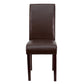 Black LeatherSoft Parsons Chair - BT-350-BK-LEA-023-GG A-Z Store Nadia