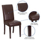 Black LeatherSoft Parsons Chair - BT-350-BK-LEA-023-GG A-Z Store Nadia