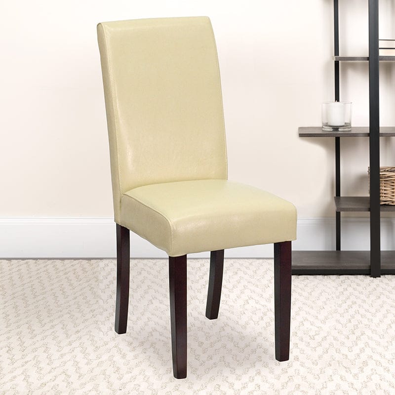 Black LeatherSoft Parsons Chair - BT-350-BK-LEA-023-GG A-Z Store Nadia