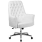 Mid-Back Traditional Tufted Black LeatherSoft Executive Swivel Office Chair with Arms - BT-444-MID-BK-GG A-Z Store Nadia