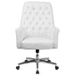 Mid-Back Traditional Tufted Black LeatherSoft Executive Swivel Office Chair with Arms - BT-444-MID-BK-GG A-Z Store Nadia