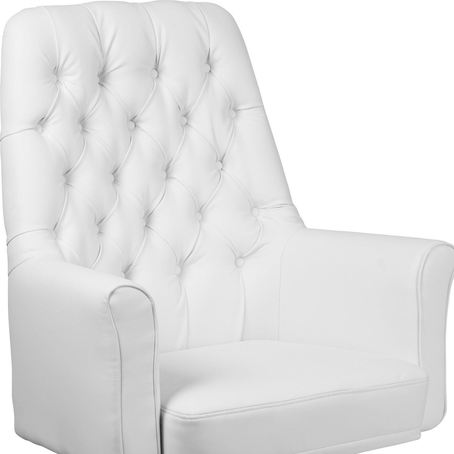 Mid-Back Traditional Tufted Black LeatherSoft Executive Swivel Office Chair with Arms - BT-444-MID-BK-GG A-Z Store Nadia