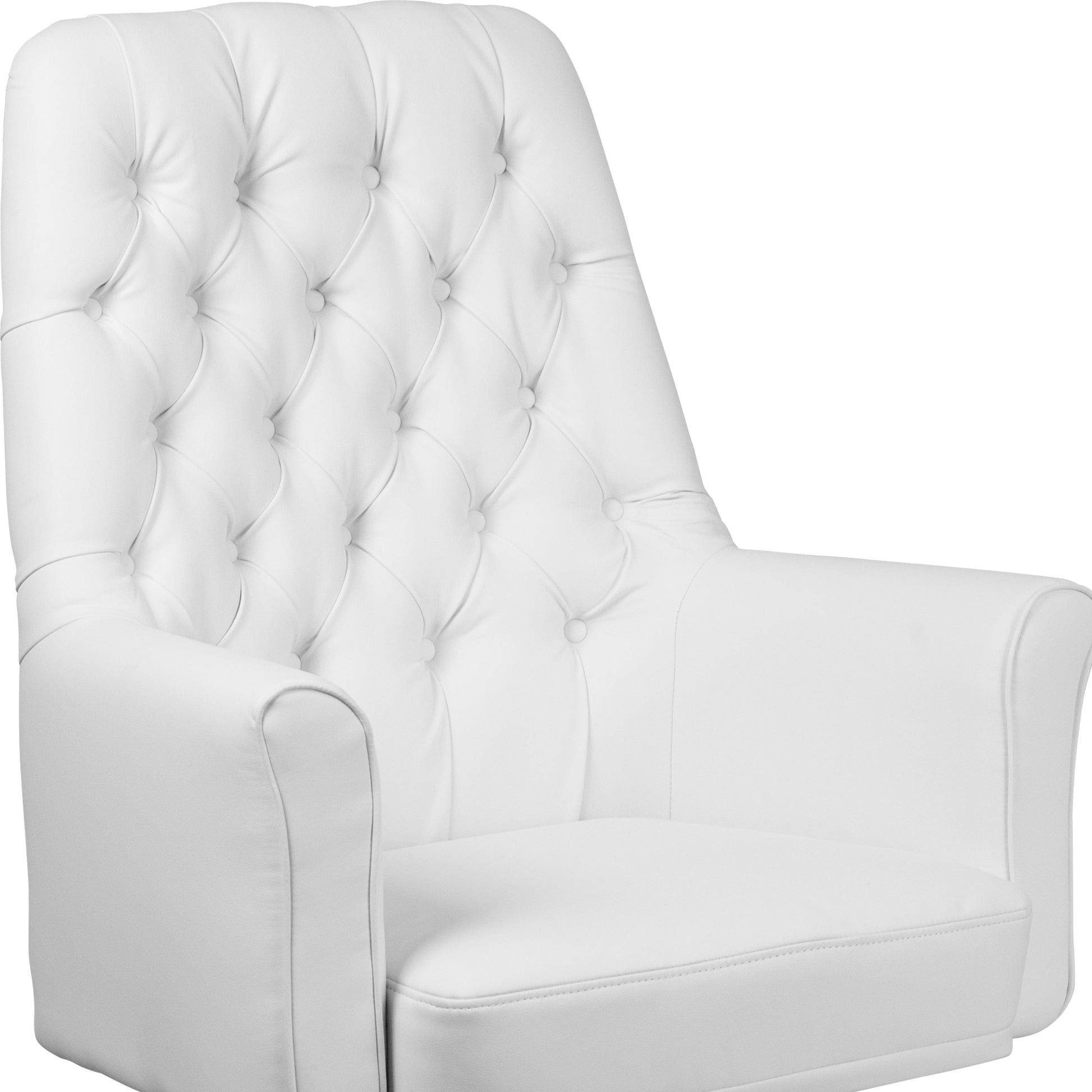 Mid-Back Traditional Tufted Black LeatherSoft Executive Swivel Office Chair with Arms - BT-444-MID-BK-GG A-Z Store Nadia