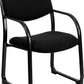 Black Fabric Executive Side Reception Chair with Sled Base - BT-508-BK-GG A-Z Store Nadia