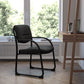 Black Fabric Executive Side Reception Chair with Sled Base - BT-508-BK-GG A-Z Store Nadia