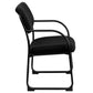 Black Fabric Executive Side Reception Chair with Sled Base - BT-508-BK-GG A-Z Store Nadia