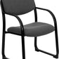 Black Fabric Executive Side Reception Chair with Sled Base - BT-508-BK-GG A-Z Store Nadia