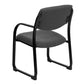 Black Fabric Executive Side Reception Chair with Sled Base - BT-508-BK-GG A-Z Store Nadia