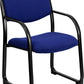 Black Fabric Executive Side Reception Chair with Sled Base - BT-508-BK-GG A-Z Store Nadia