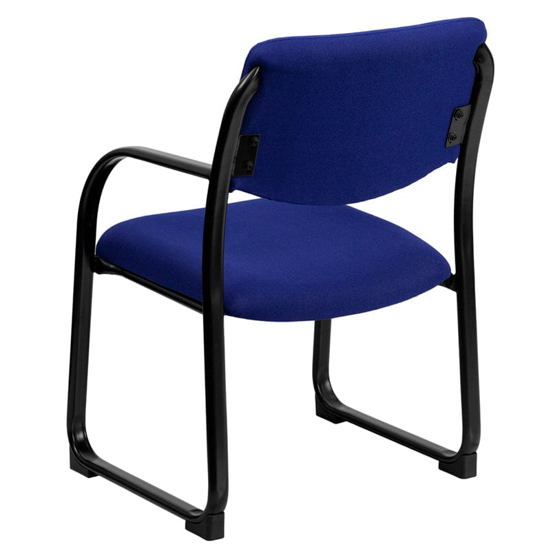 Black Fabric Executive Side Reception Chair with Sled Base - BT-508-BK-GG A-Z Store Nadia