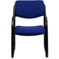 Black Fabric Executive Side Reception Chair with Sled Base - BT-508-BK-GG A-Z Store Nadia