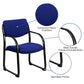 Black Fabric Executive Side Reception Chair with Sled Base - BT-508-BK-GG A-Z Store Nadia
