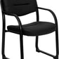 Black LeatherSoft Executive Side Reception Chair with Sled Base - BT-510-LEA-BK-GG A-Z Store Nadia