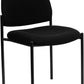 Comfort Black Fabric Stackable Steel Side Reception Chair - BT-515-1-BK-GG A-Z Store Nadia