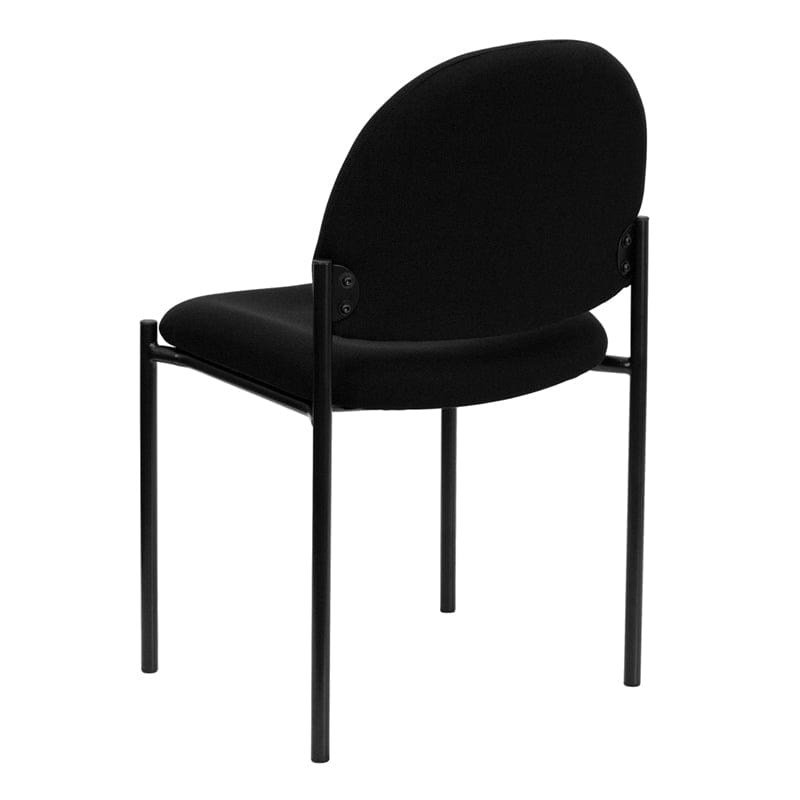 Comfort Black Fabric Stackable Steel Side Reception Chair - BT-515-1-BK-GG A-Z Store Nadia