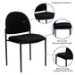 Comfort Black Fabric Stackable Steel Side Reception Chair - BT-515-1-BK-GG A-Z Store Nadia