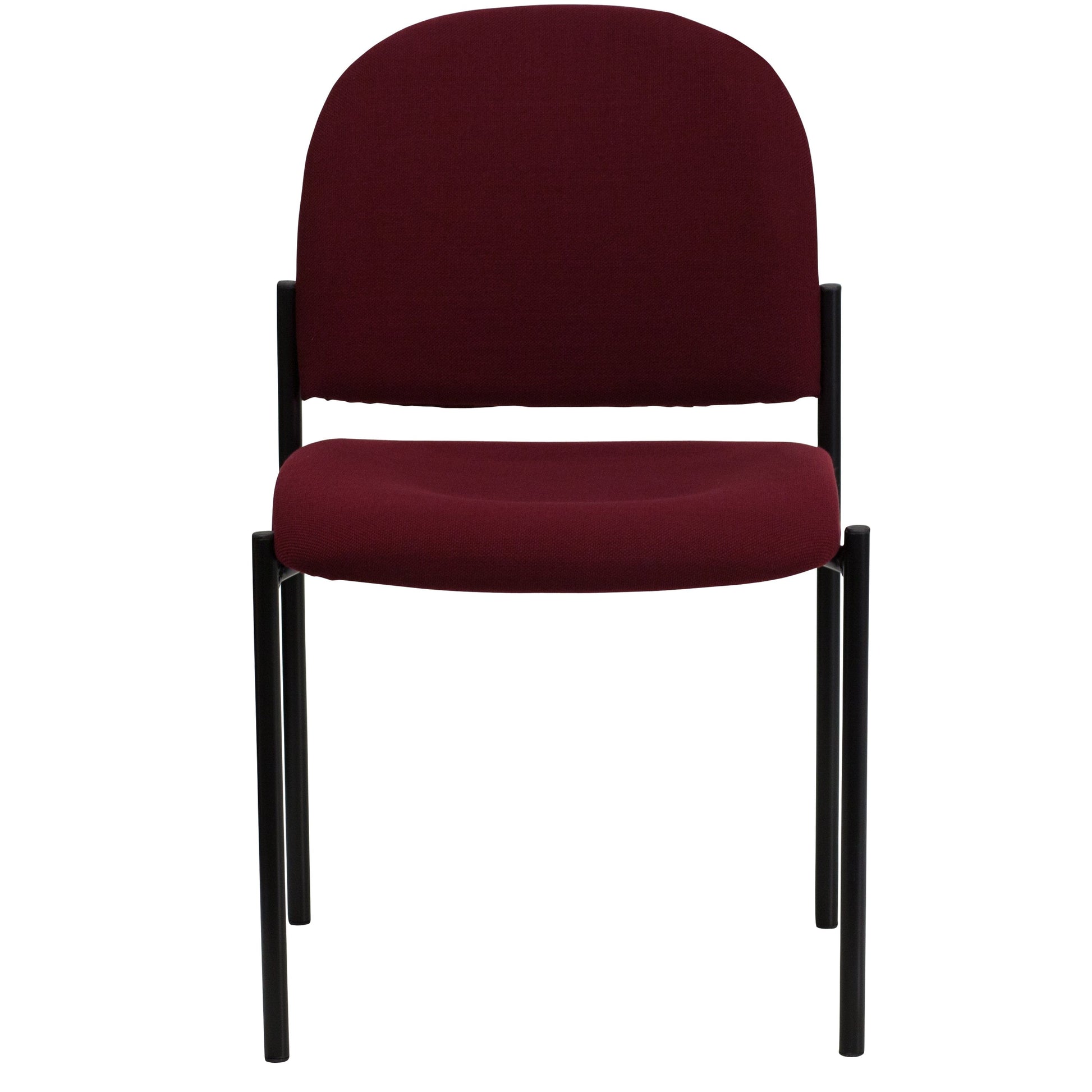 Comfort Black Fabric Stackable Steel Side Reception Chair - BT-515-1-BK-GG A-Z Store Nadia